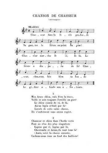 Chanson de chasseur